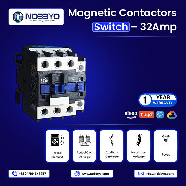 Magnetic Contactors Switch 32A | NOBBYO Switch | NSH-MCS-017