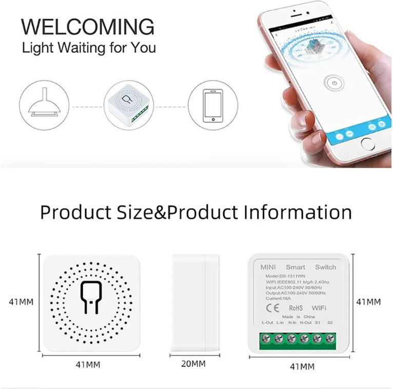 Mini DIY WiFi Switch | NOBBYO Smart WiFi Switch | NSH-MWS-001 - Image 5