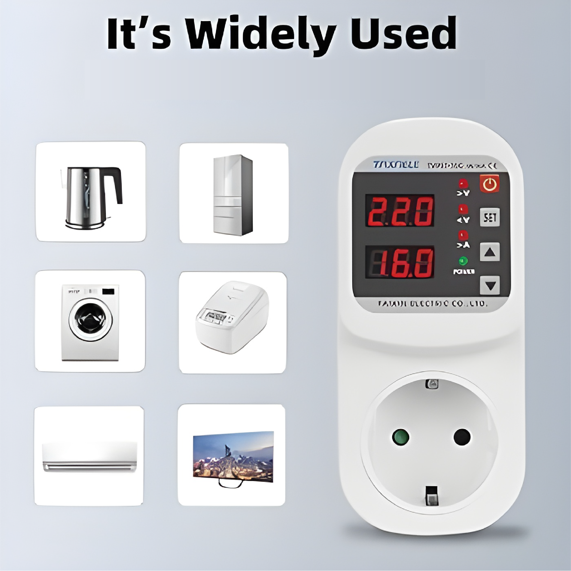 Voltage Protector with Voltage & Amp Display | NOBBYO Voltage Protector | NSH-VPVA-007 - Image 8