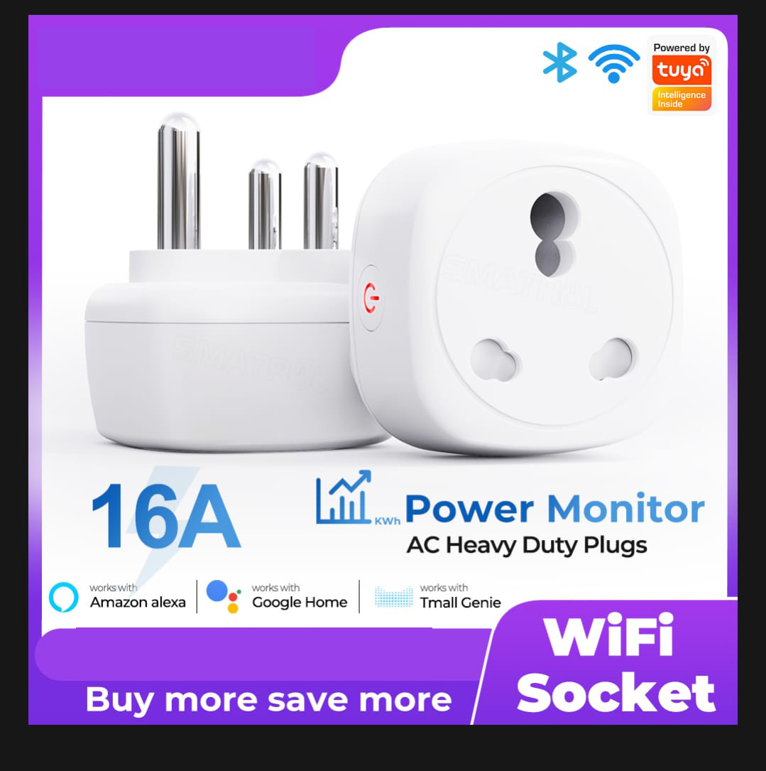 WiFi Smart Plug-16A (SA/Heavy Duty) | NOBBYO Smart Plug | Voice & Energy Control - Image 6